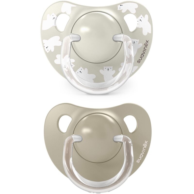 Suavinex Wild & Free Anatomical Silicone 6-18m dummy Cream 2 pc