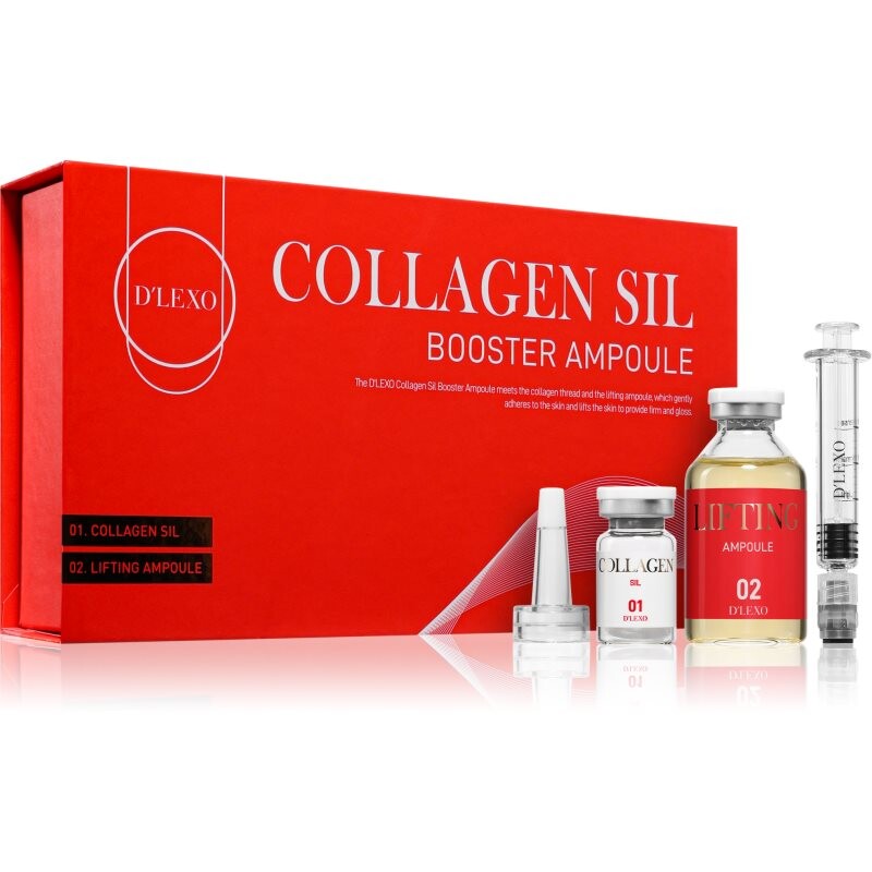 Dermaline D'LEXO Collagen SIL Booster Ampoule set with anti-ageing effect