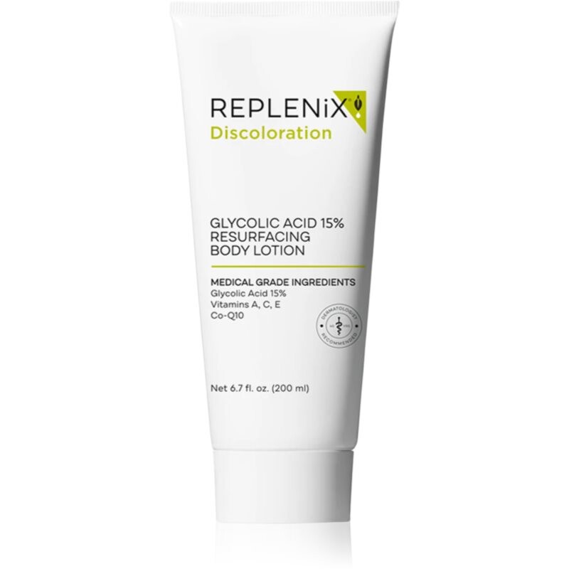 Replenix Discoloration regenerating body milk with glycolic acid 200 ml