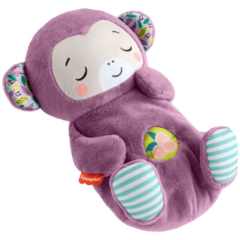 Fisher-Price Soothe'n Snuggle Purple Monkey stuffed toy with melody 1 pc