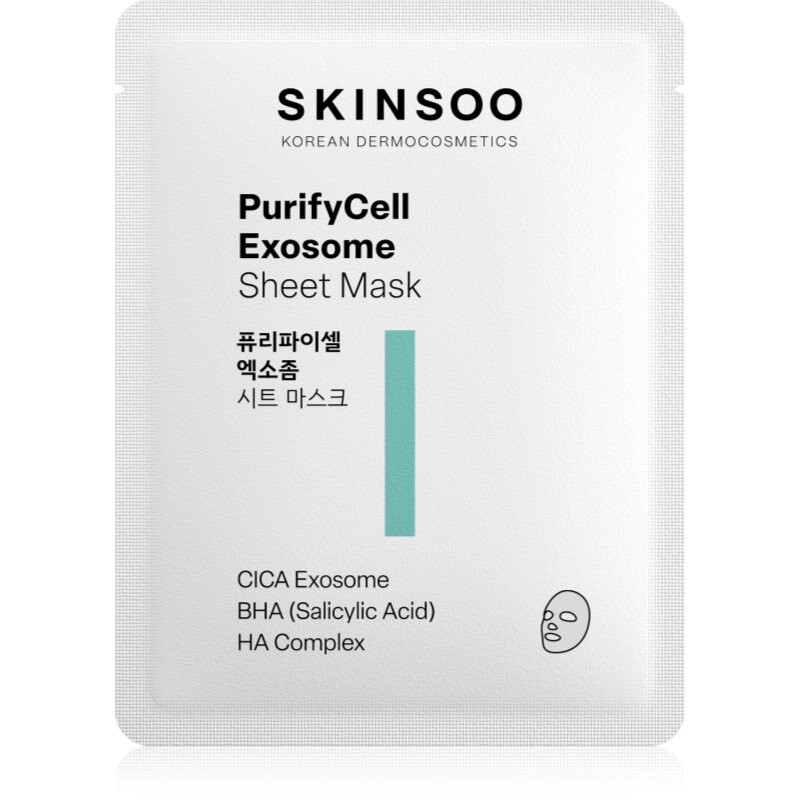 SKINSOO PurifyCell Exosome Sheet Mask soothing sheet mask 22 g