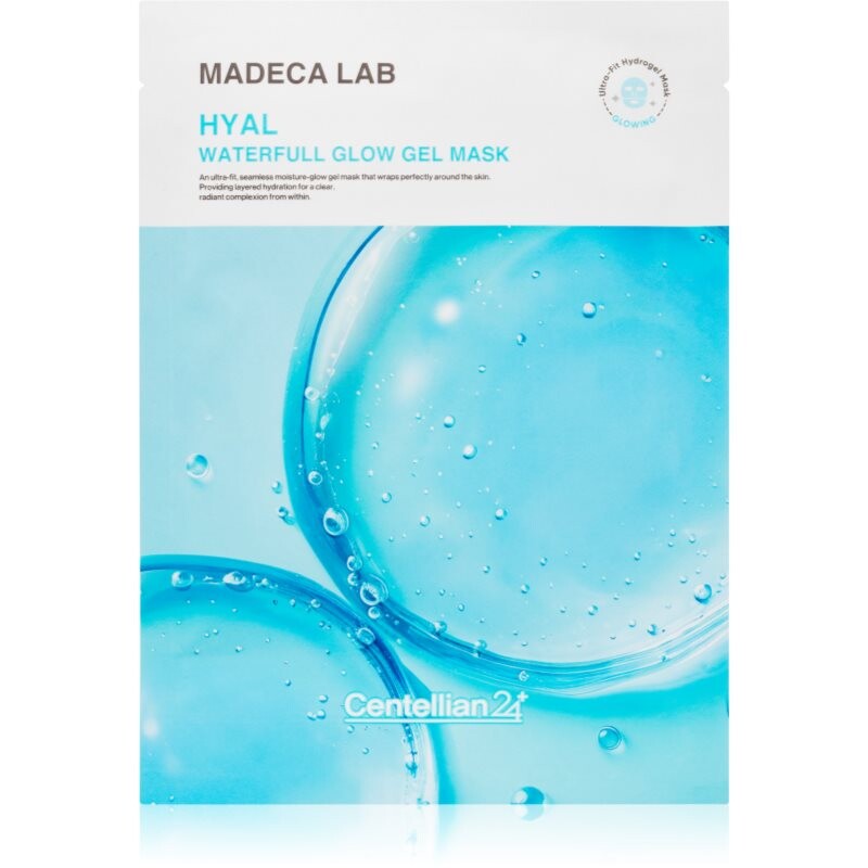 Centellian24 Madeca Lab Hyal Waterfull Glow Gel Mask moisturising face sheet mask with cooling effect 22 ml