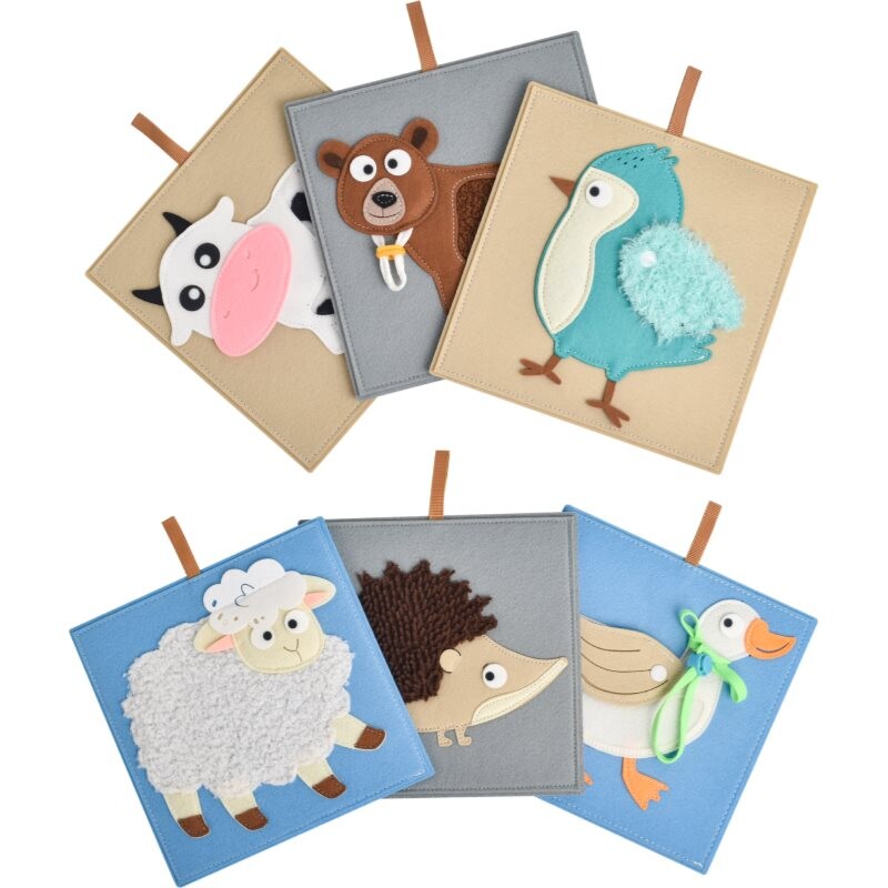 2Kids Toys Sensory Pictures Animals picture book 6 pc