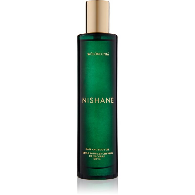 Nishane Wulong Cha perfumed oil for hair and body SPF 15 100 ml