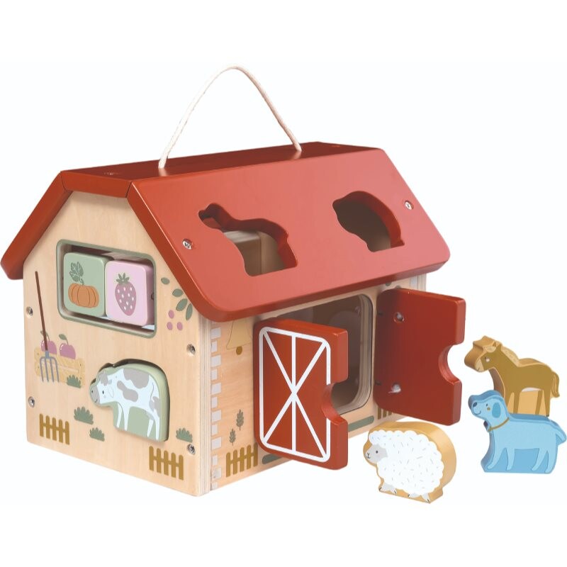 2Kids Toys Shape Sorter Farm Animals activity puzzle toy 6 pc