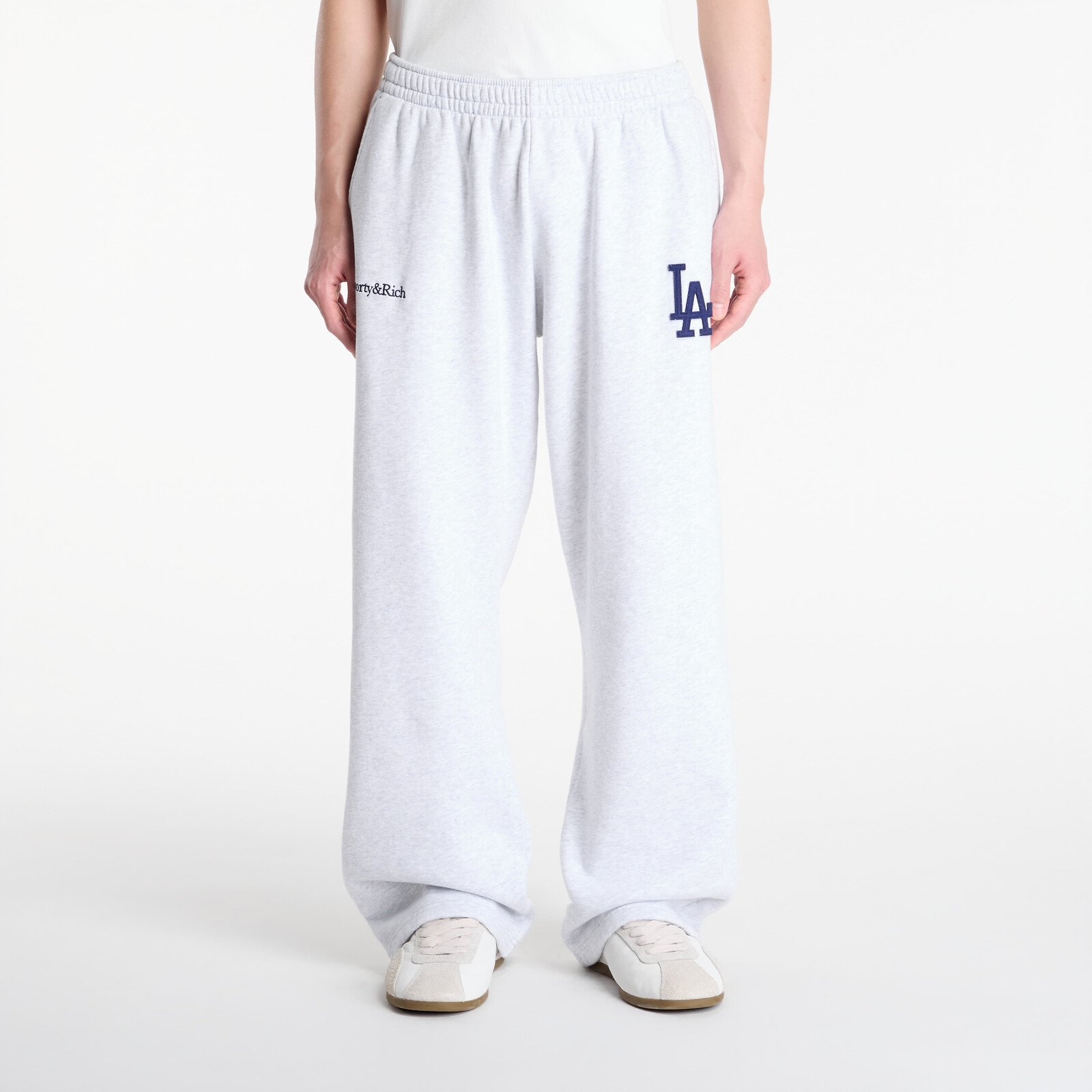 Pants Sporty & Rich LA Serif Wide Sweatpant UNISEX Heather Gray XL
