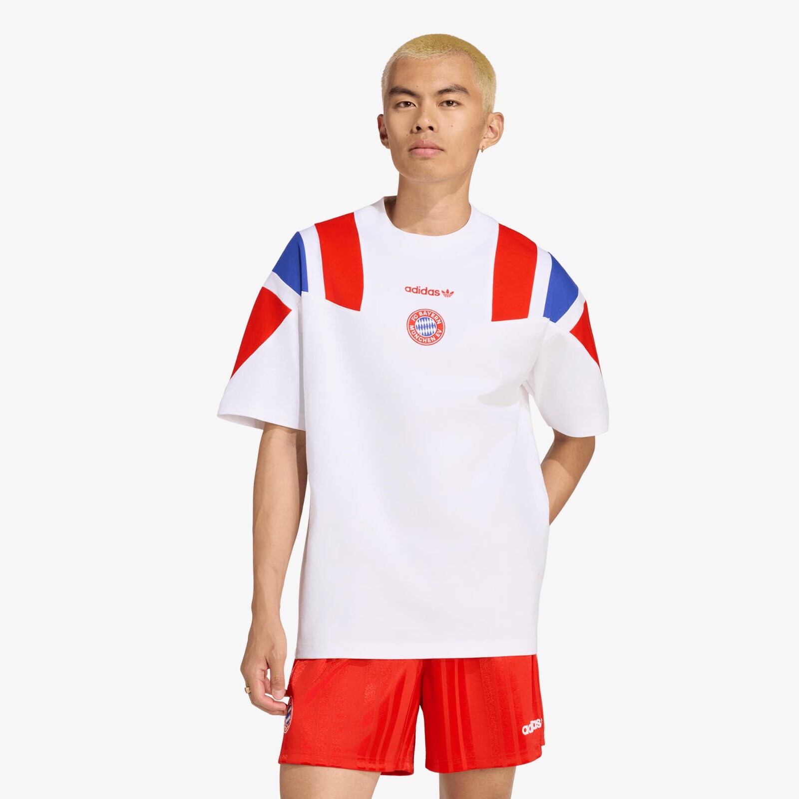 T-shirt adidas FC Bayern Muenchen EQT T-Shirt White/ Red/ Semi Lucid Blue M