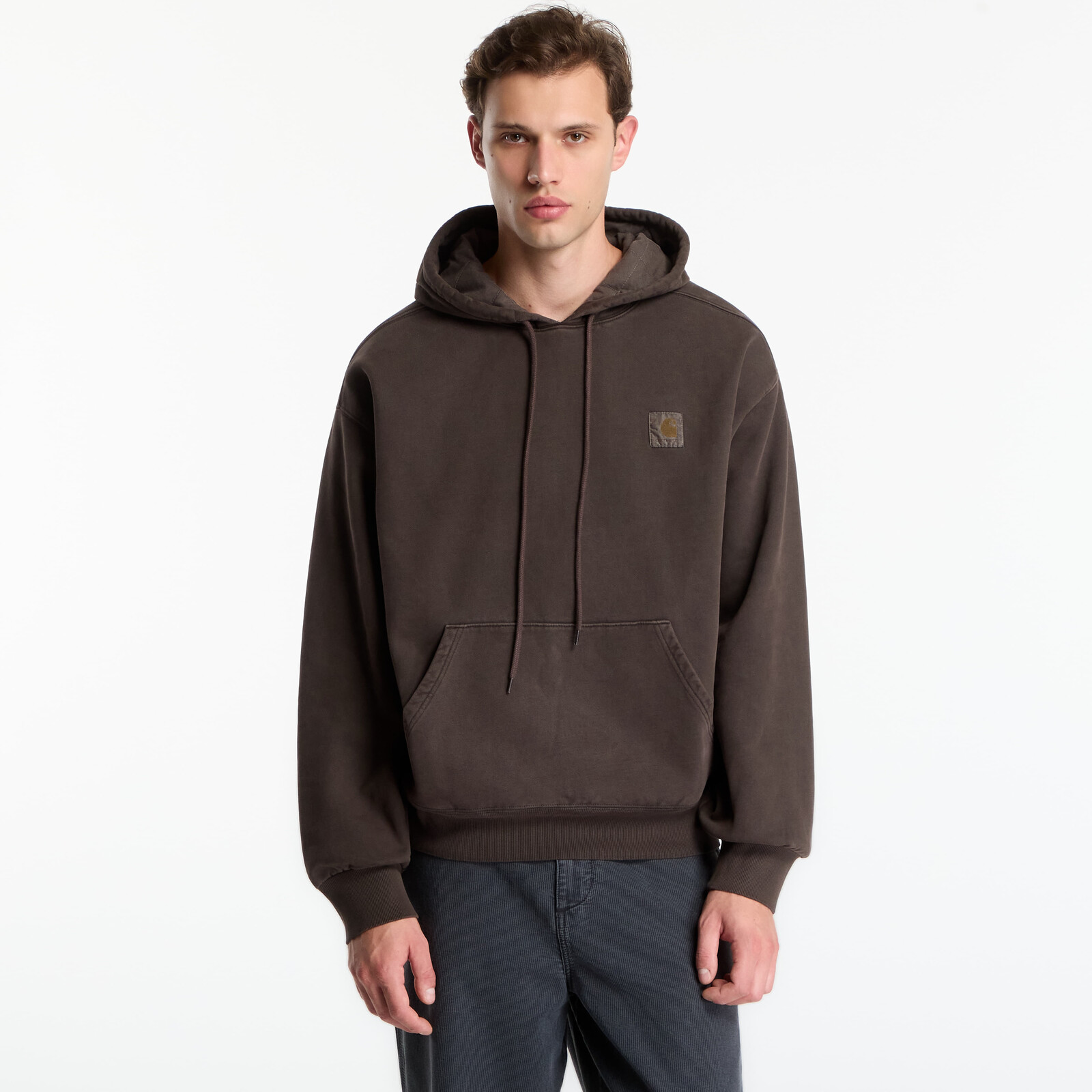 Sweatshirt Carhartt WIP Hooded Vista Sweat UNISEX Tobacco Garment Dyed L