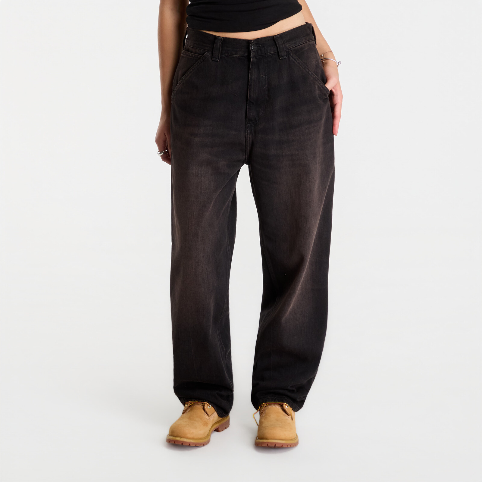 Pants Carhartt WIP OG Single Knee Pant Black Tobacco Used Wash M