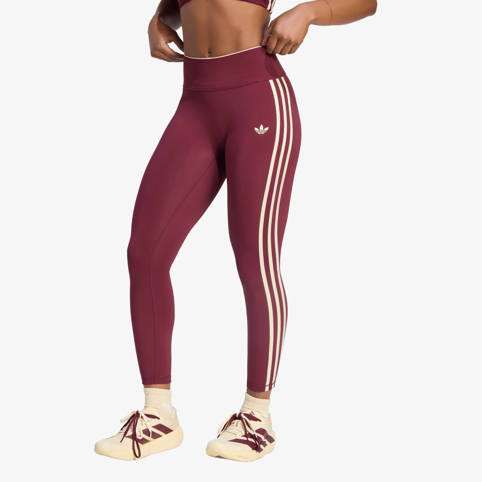 Pants adidas Originals Sport Superstar 7/8 Leggings Maroon XS