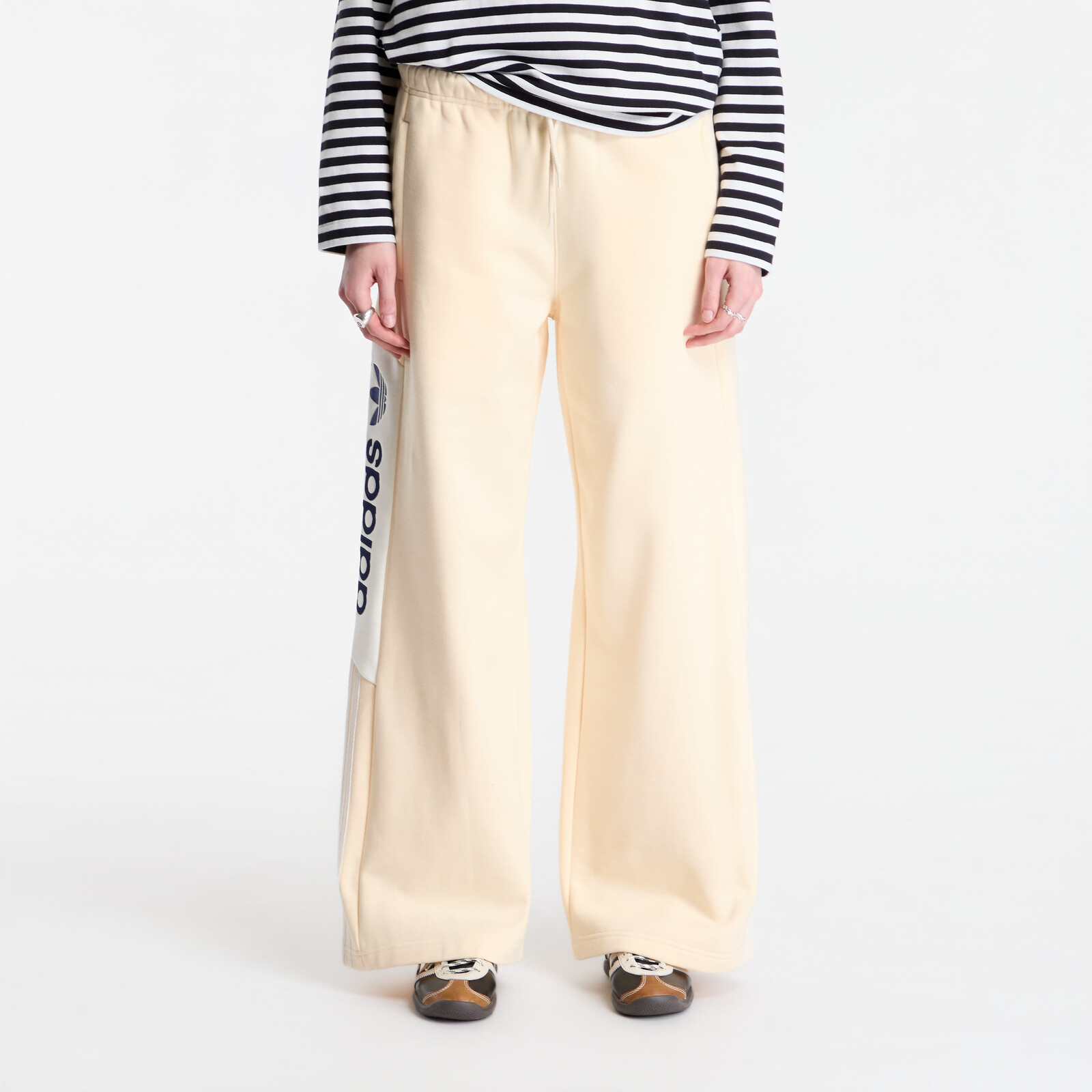 Pants adidas adiSignature NY Wide Leg Sweatpants Warm Vanilla M