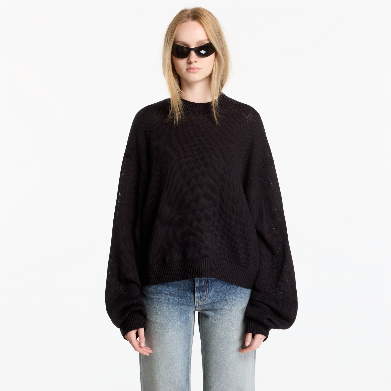 Sweater Heliot Emil Uniform Knit UNISEX Black XL