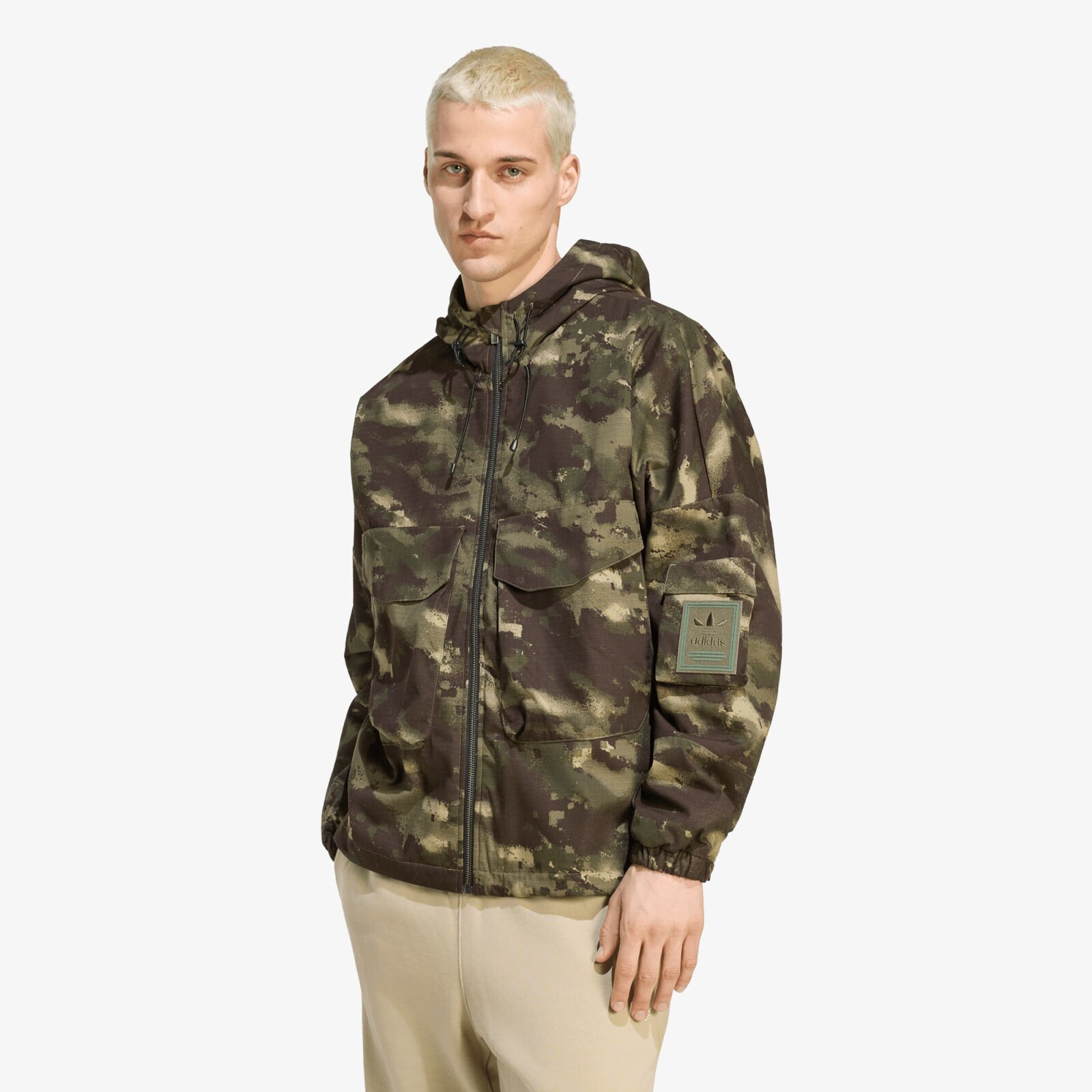 Jacket adidas Camo Jkt Olive Strata S