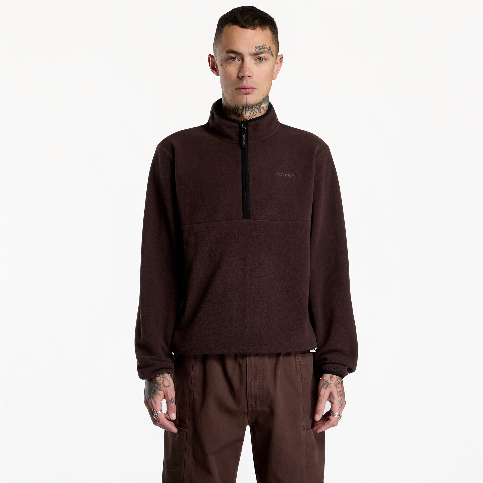 Sweatshirt Gramicci Thermal Fleece Pullover Deep Brown S