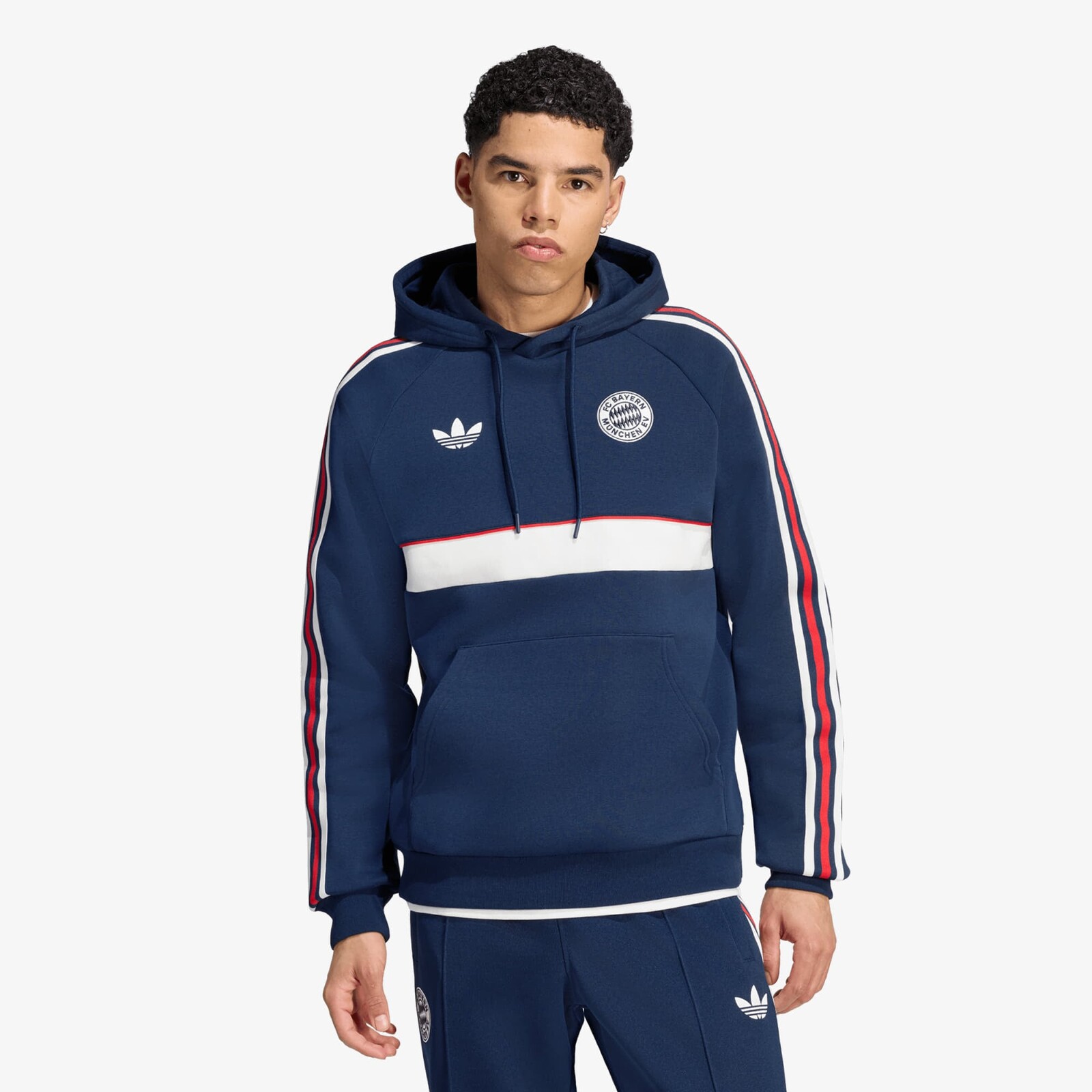 Sweatshirt adidas FC Bayern Muenchen OG Hoodie Night Indigo/ Core White XL