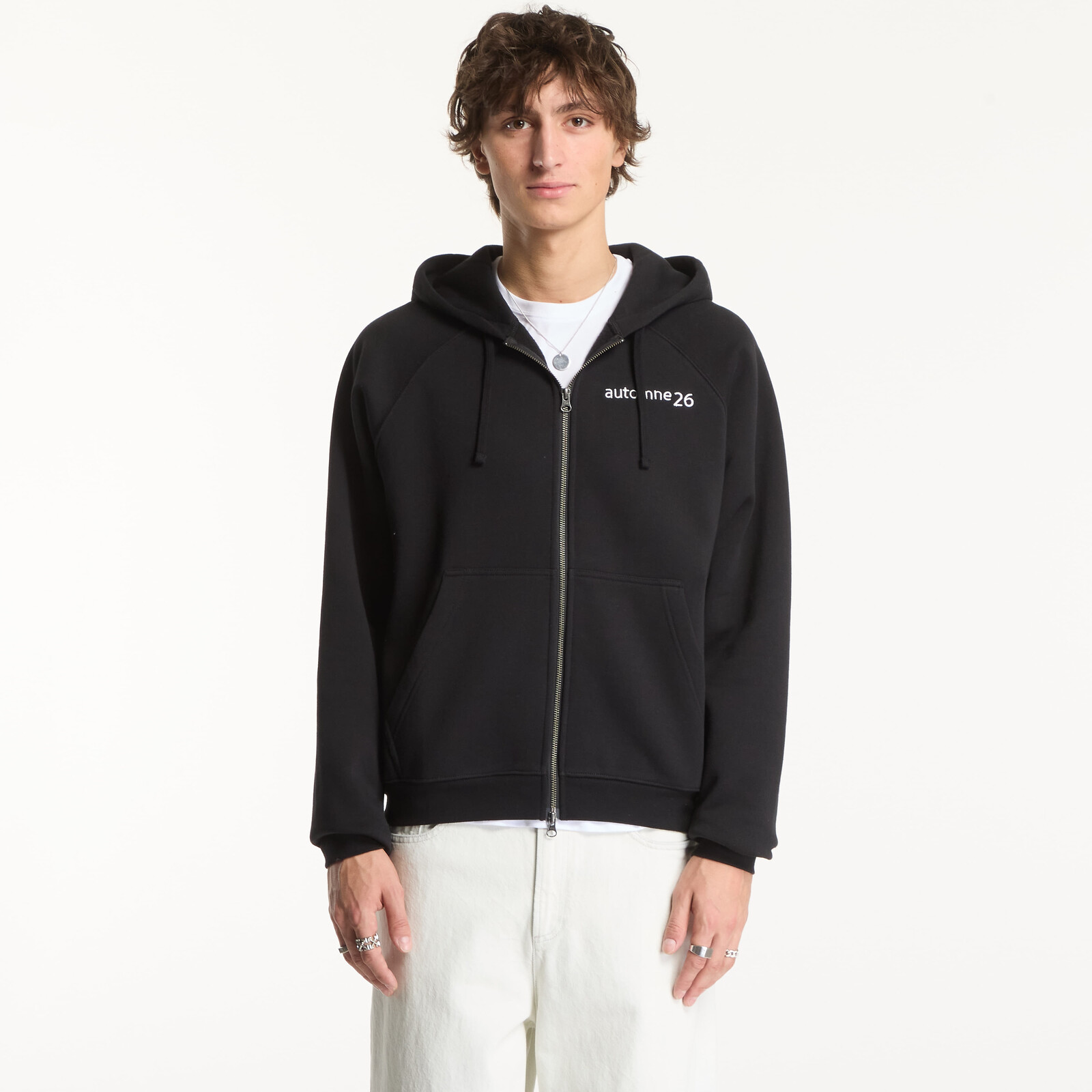 Sweatshirt Dime Grid Zip Hoodie Black L