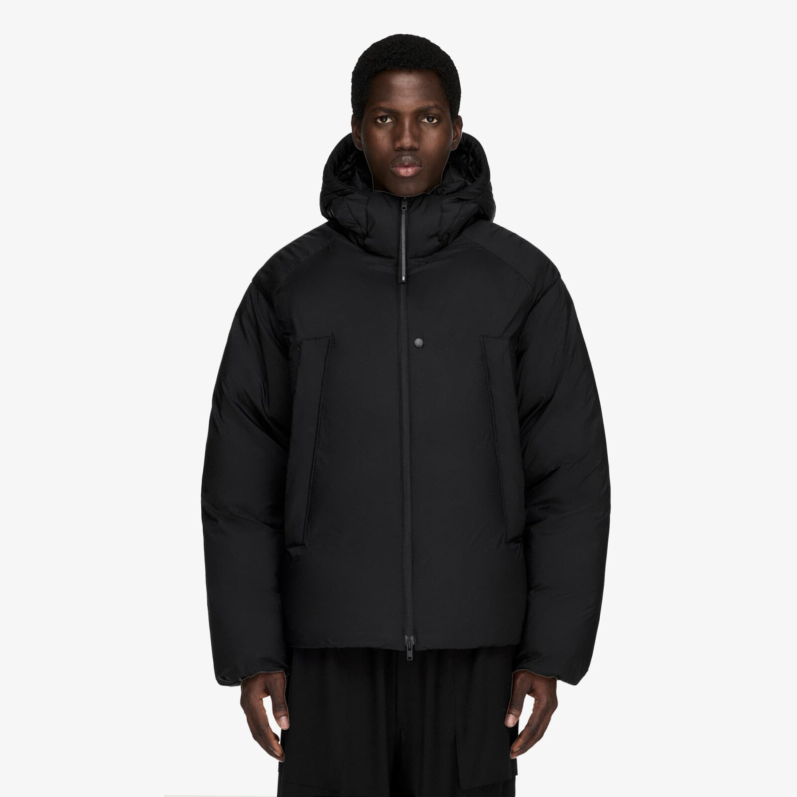 Jacket Y-3 Hooded Puffer Jacket Black S