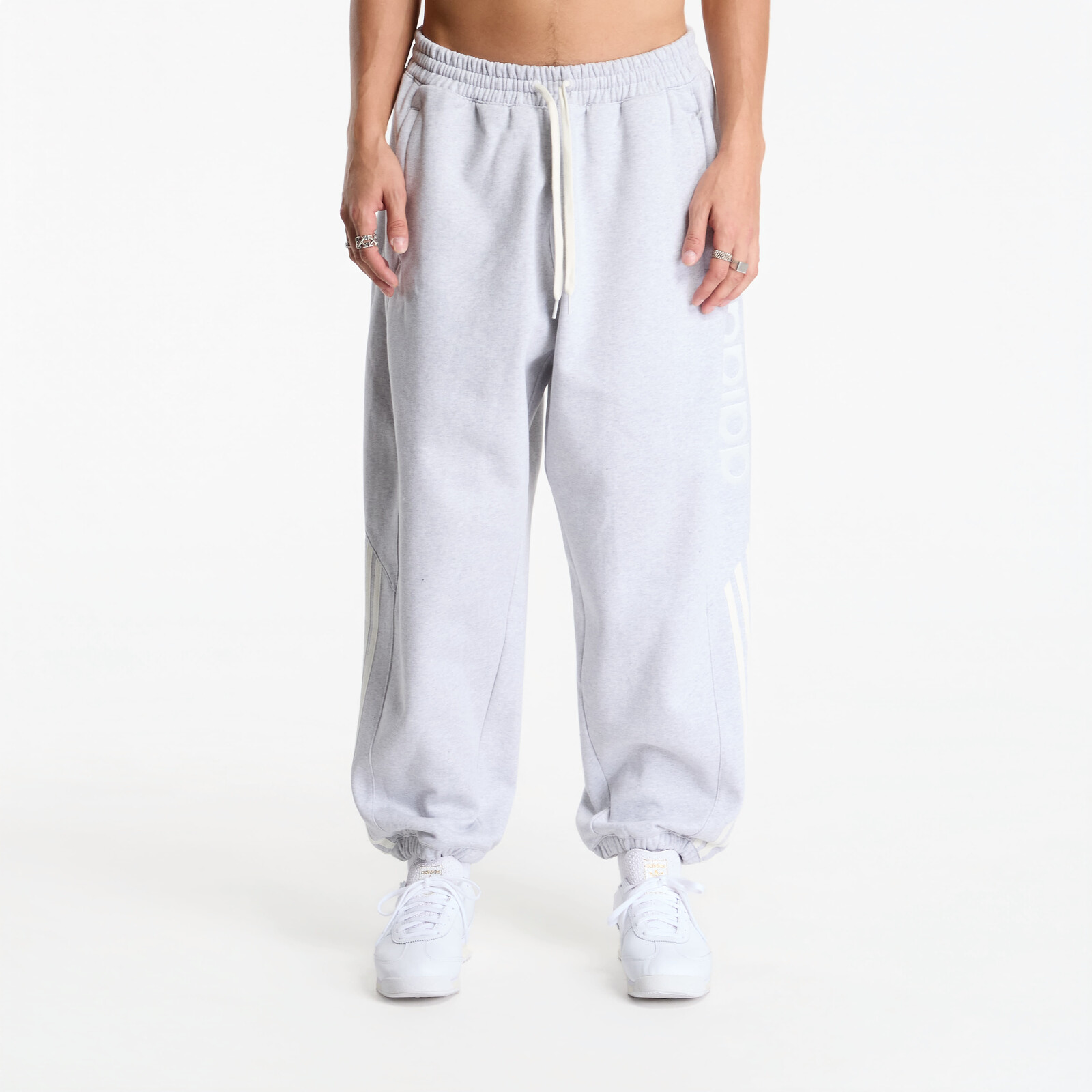 Pants adidas adiSignature NY Jogger Sweatpants UNISEX Light Grey Heather XL