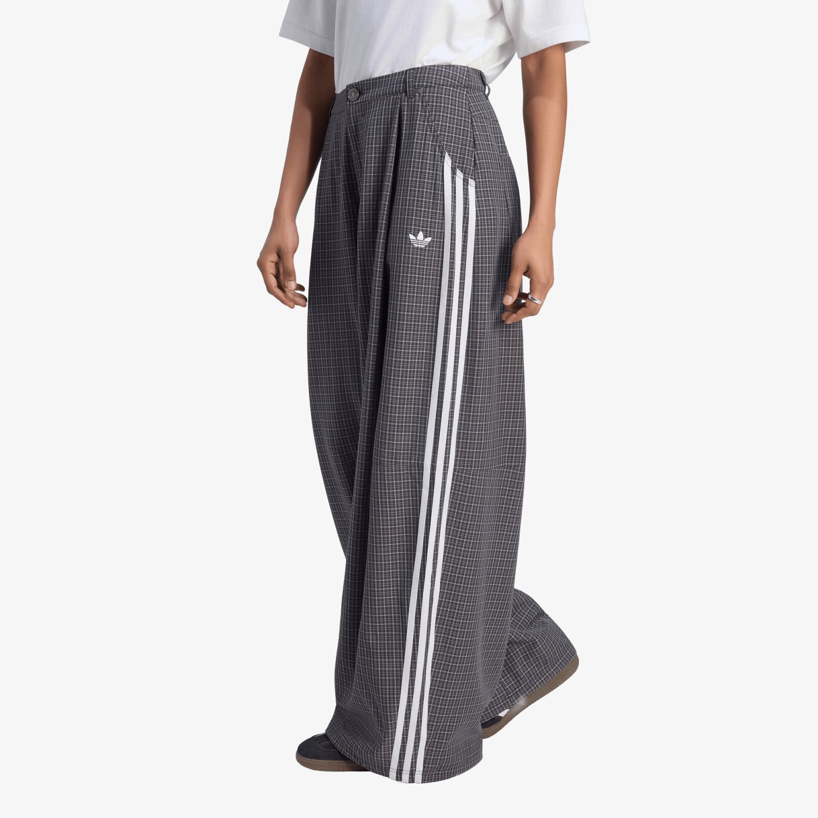 Pants adidas Badigirl Checks Trouser Loose Pants Black/ Grey Three/ Utility Black XL