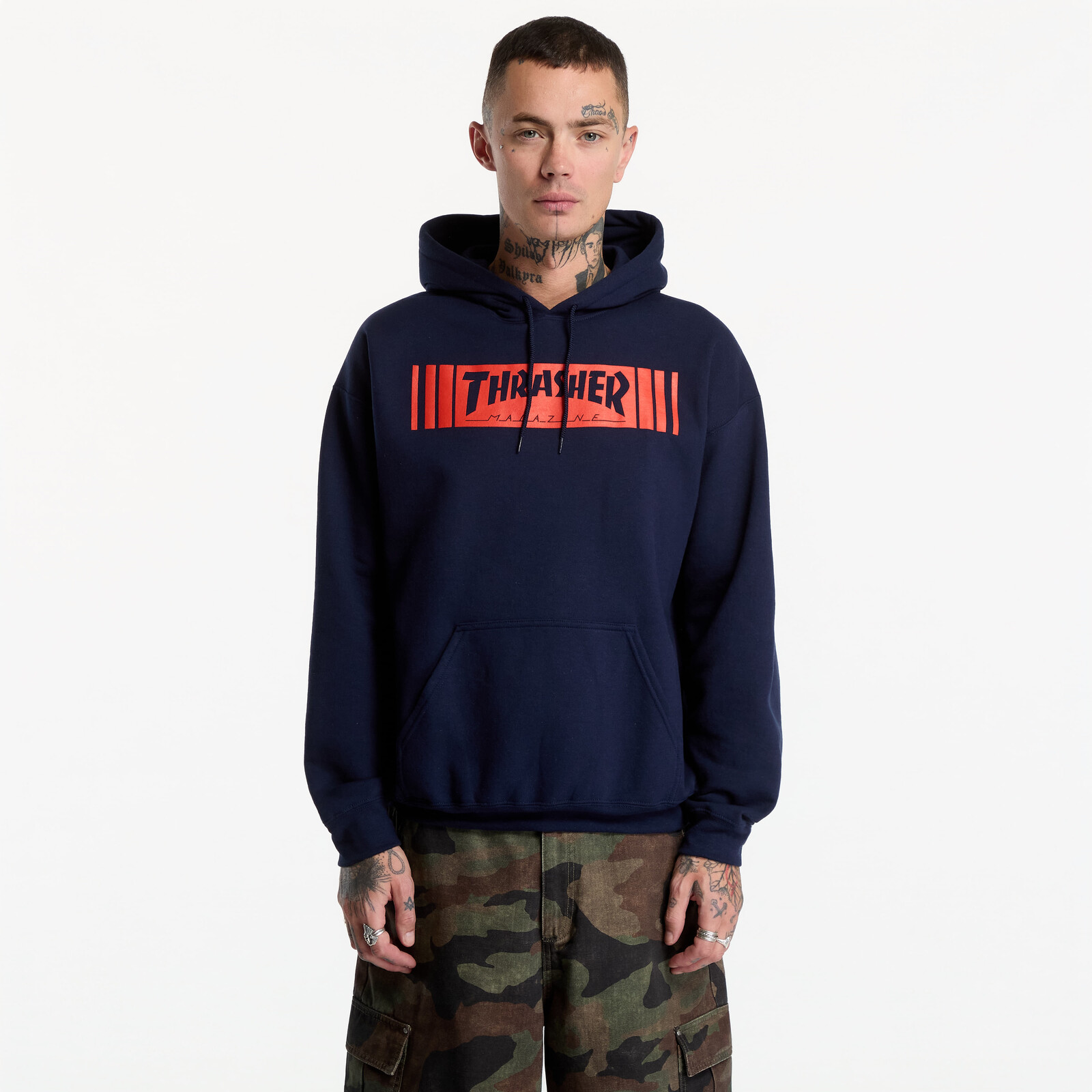 Sweatshirt Thrasher Bar Hoodie Navy L