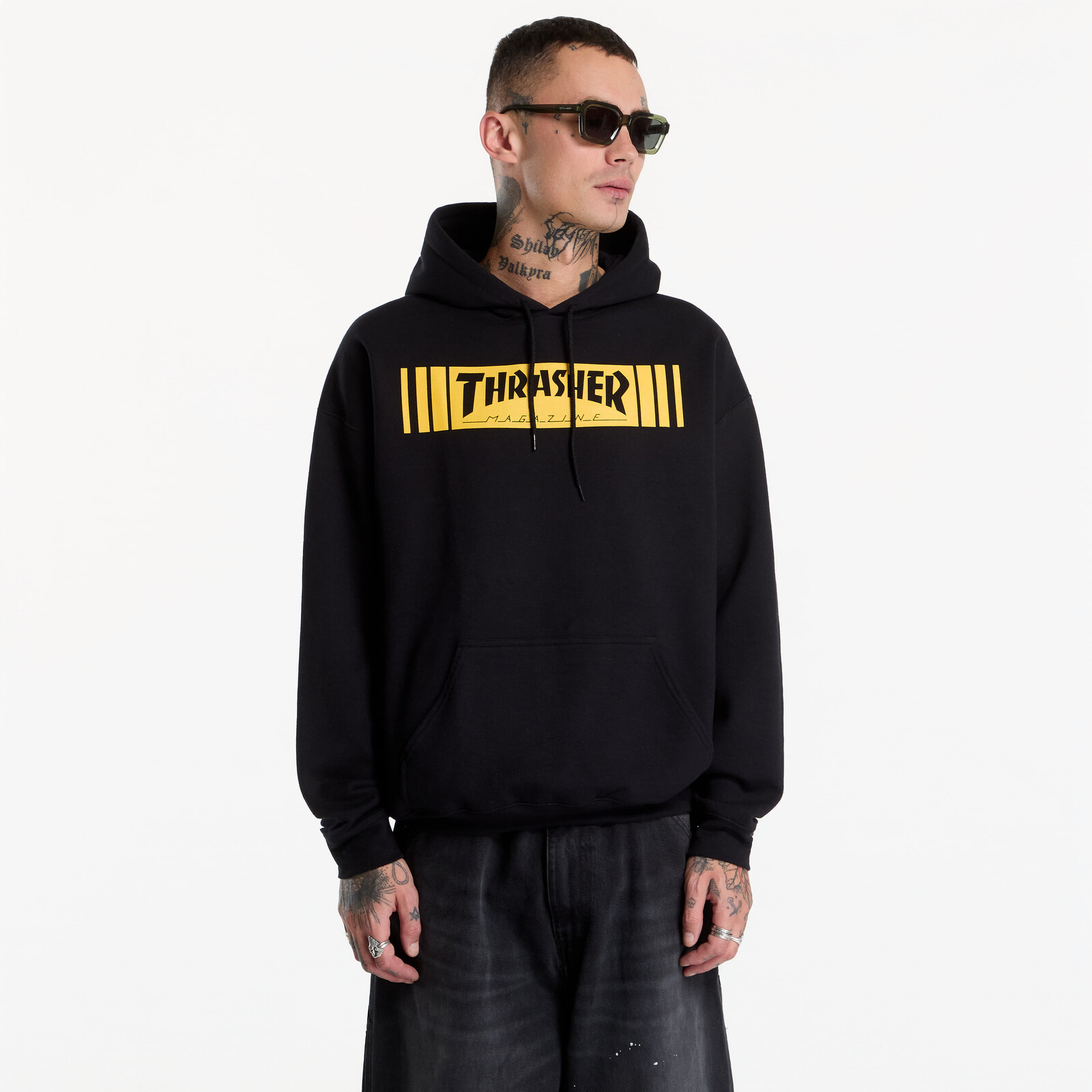 Sweatshirt Thrasher Bar Hoodie Black M