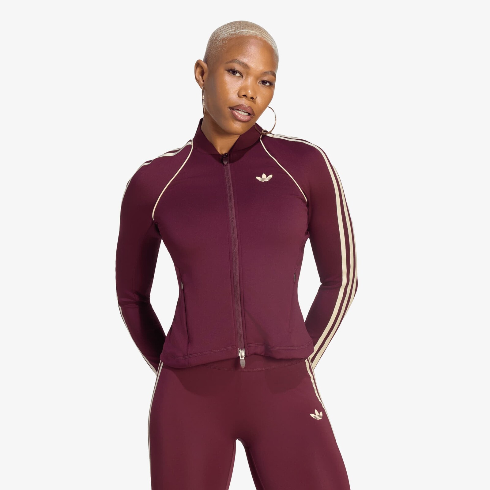 Sweatshirt adidas Originals Sport Superstar Midlayer Shirt Maroon XS