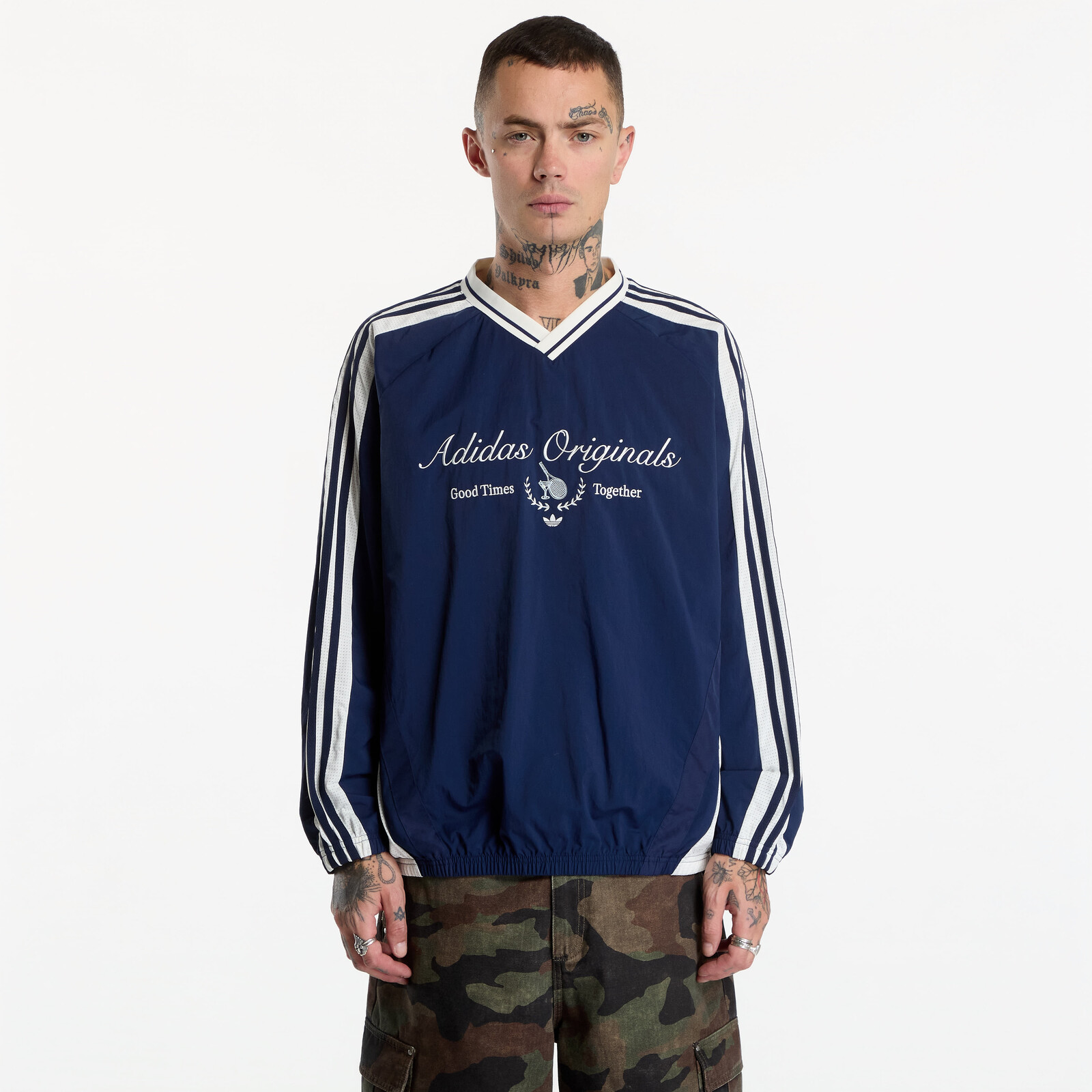 Sweatshirt adidas Light Woven Crew M Night Indigo S