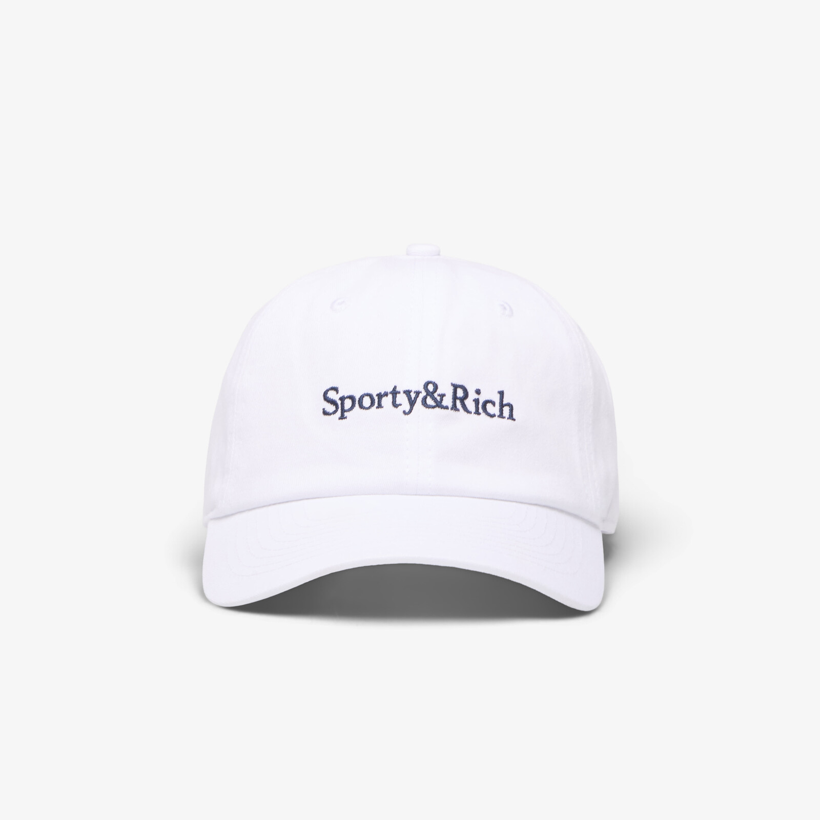 Sporty & Rich Serif Logo Hat White Universal