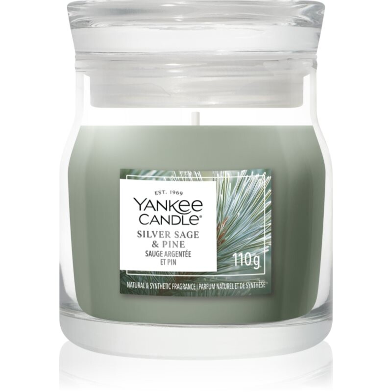 Yankee Candle Silver Sage & Pine scented candle Signature 110 g