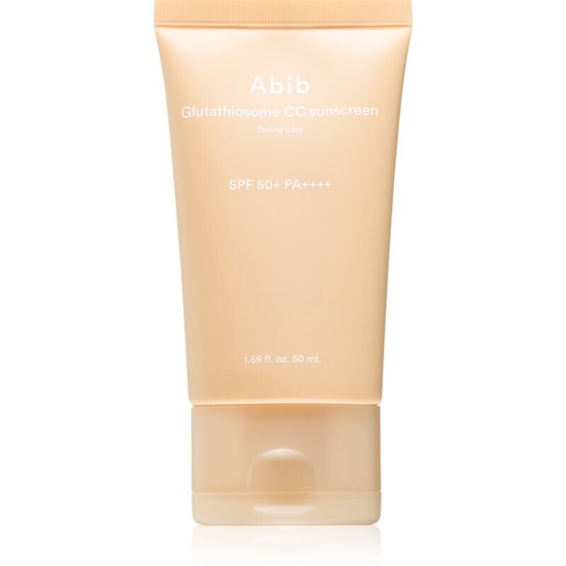 Abib Glutathiosome CC Sunscreen Toning Tube protective tinted facial fluid with brightening effect SPF 50+ 50 ml
