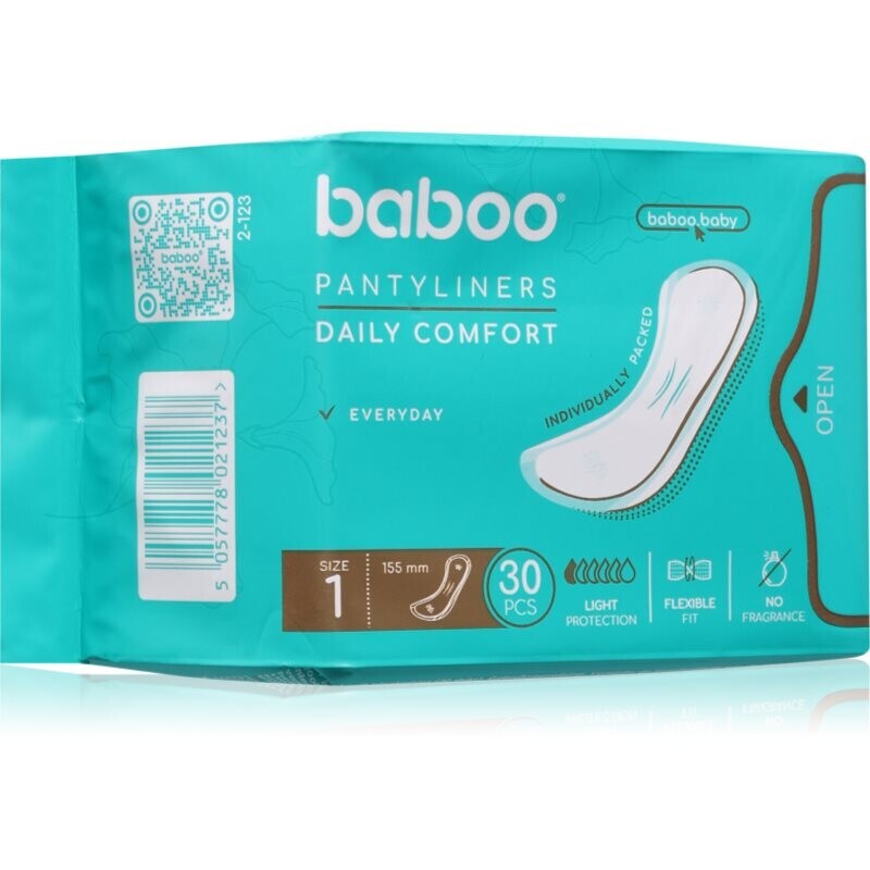 Baboo Daily Pantyliners panty liners 30 pc