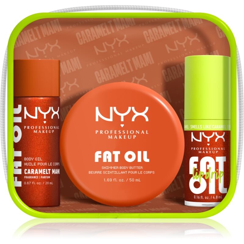 NYX Professional Makeup Fat Oil Body set for the body with aroma Caramelt Mami 3 pc