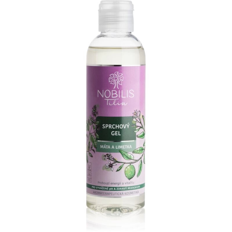 Nobilis Tilia Shower Gel refreshing shower gel fragrance Máta a Limetka 200 ml