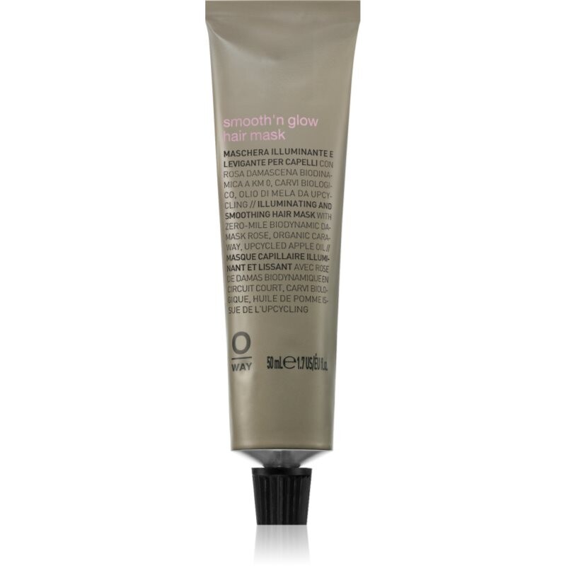 Oway Smooth'n glow Hair Mask smoothing mask for shiny and soft hair 50 ml