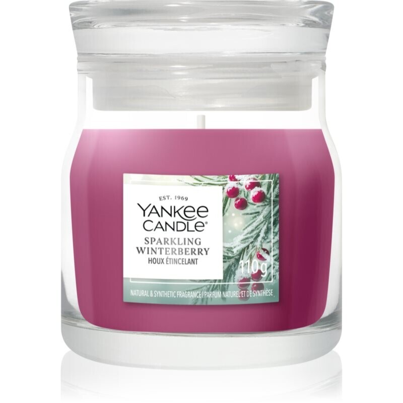 Yankee Candle Sparkling Winterberry scented candle Signature 110 g