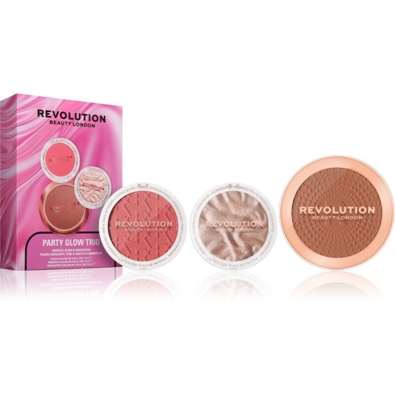 Revolution Party Glow Trio gift set with a brightening effect 1 pc