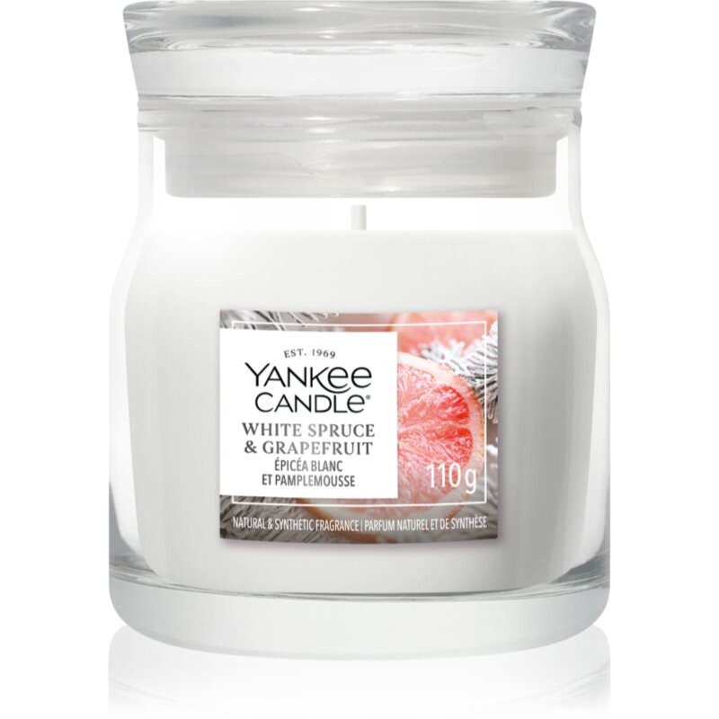 Yankee Candle White Spruce & Grapefruit scented candle Signature 110 g