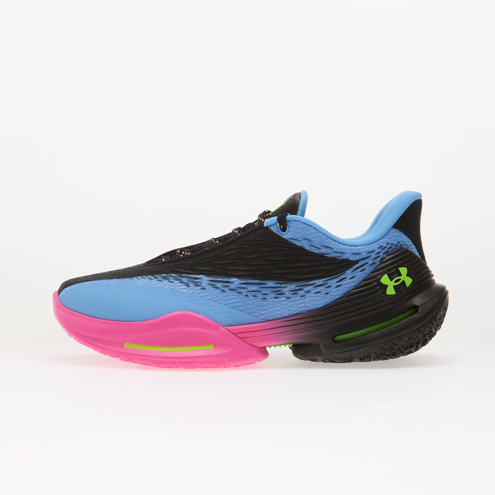 Sneakers Under Armour D. FOX 3 Black/ Horizon Blue/ Hyper Green UK 9.5
