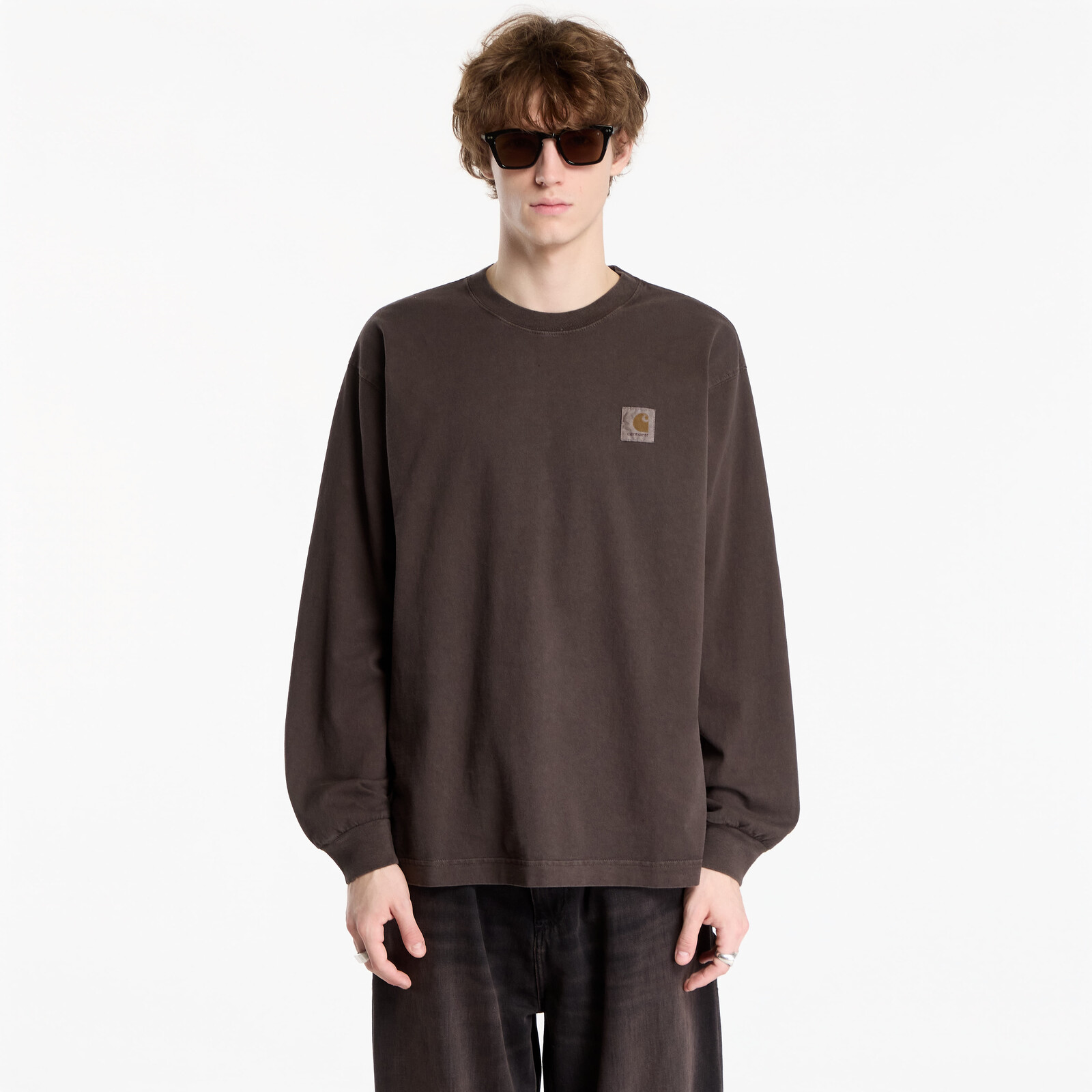 T-shirt Carhartt WIP L/S Vista T-Shirt UNISEX Tobacco Garment Dyed L