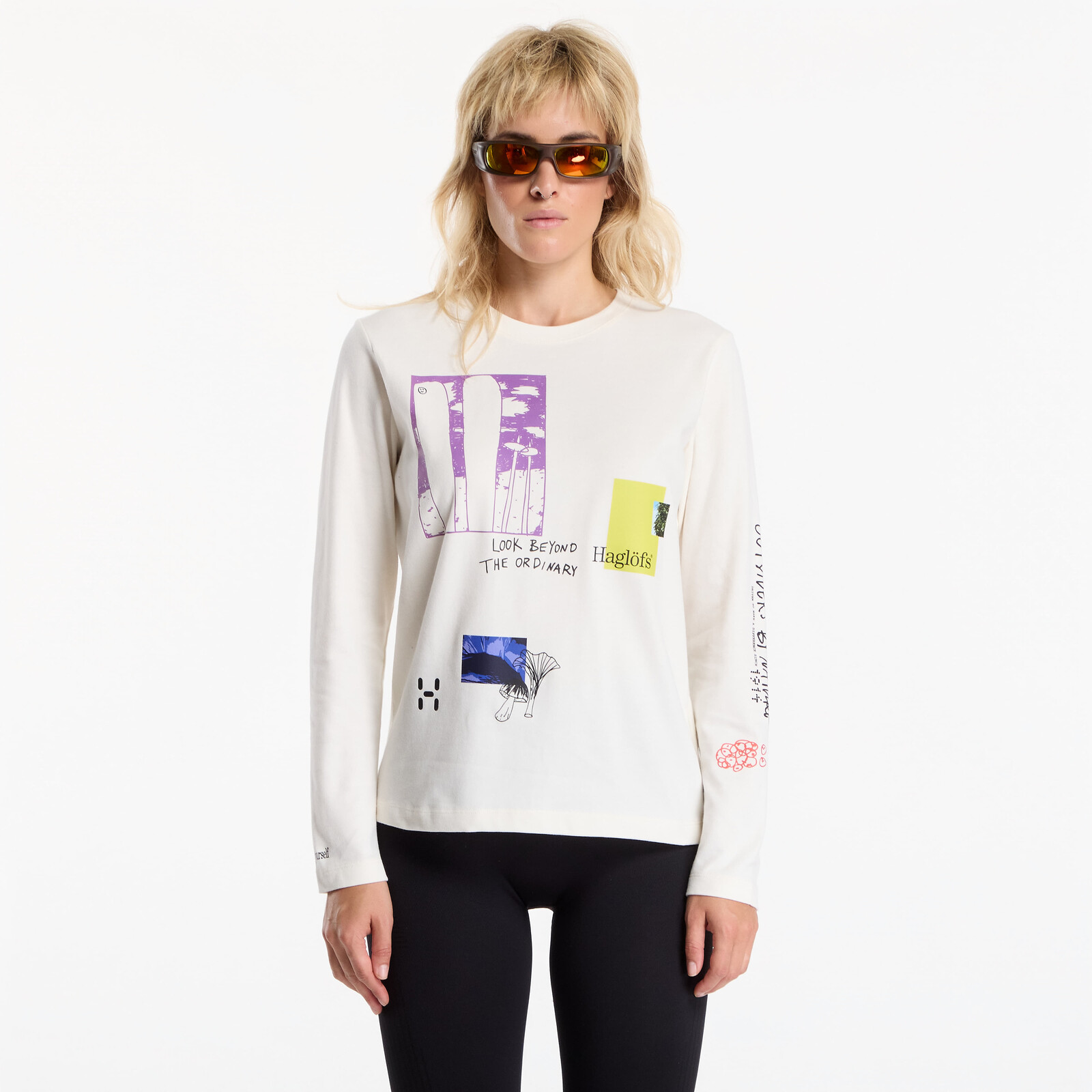 T-shirt Haglöfs LS Tee Soft White S
