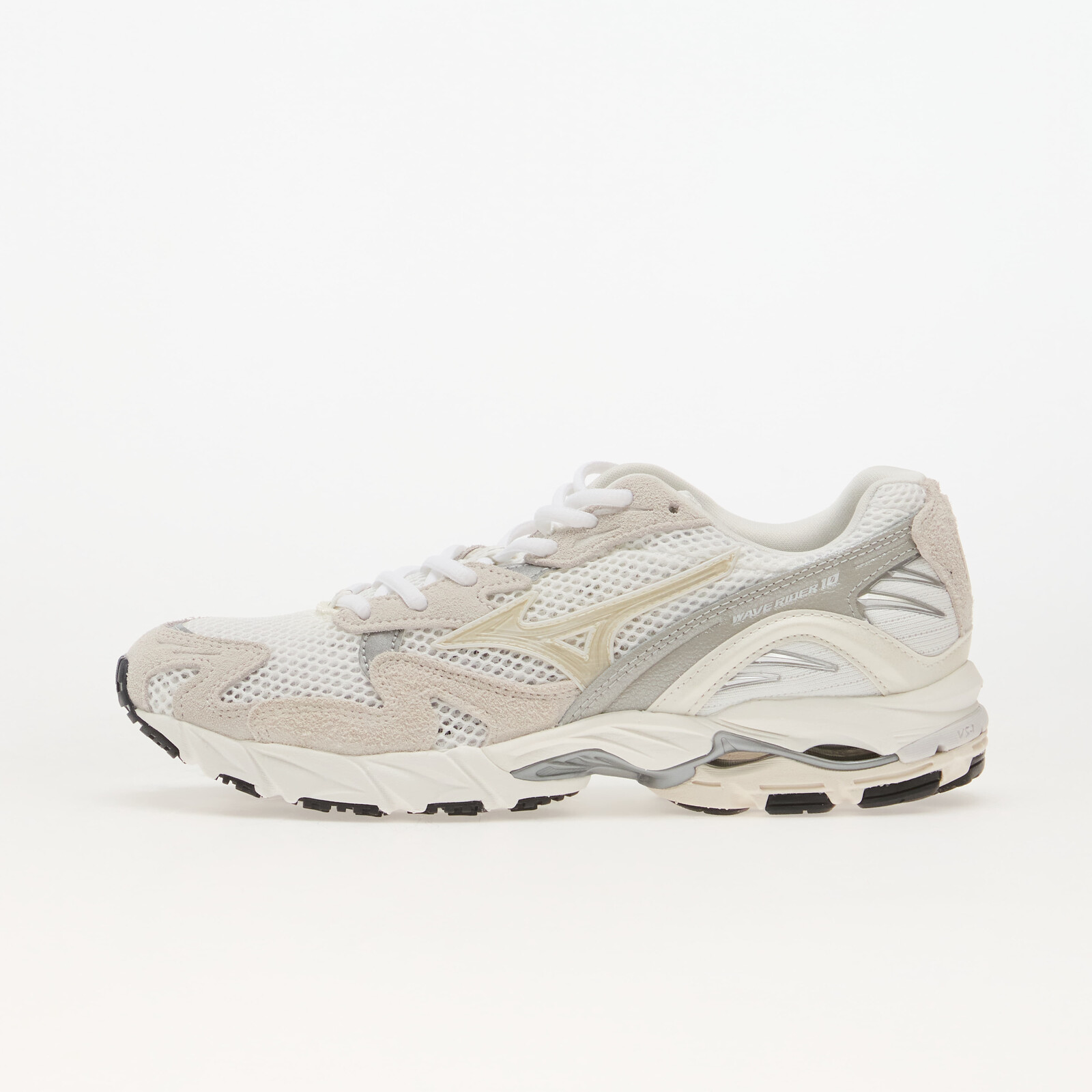 Sneakers Mizuno Wave Rider 10 Suede GF White/ Snow White/ Harbor Mist UK 9