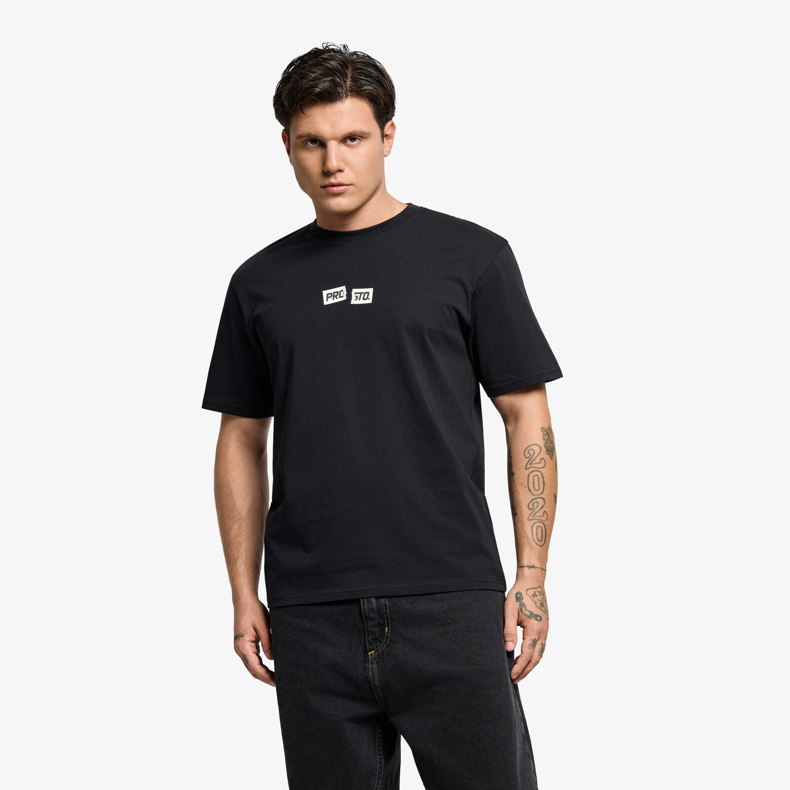 T-shirt Prosto T-shirt Crack Box Logo Black L