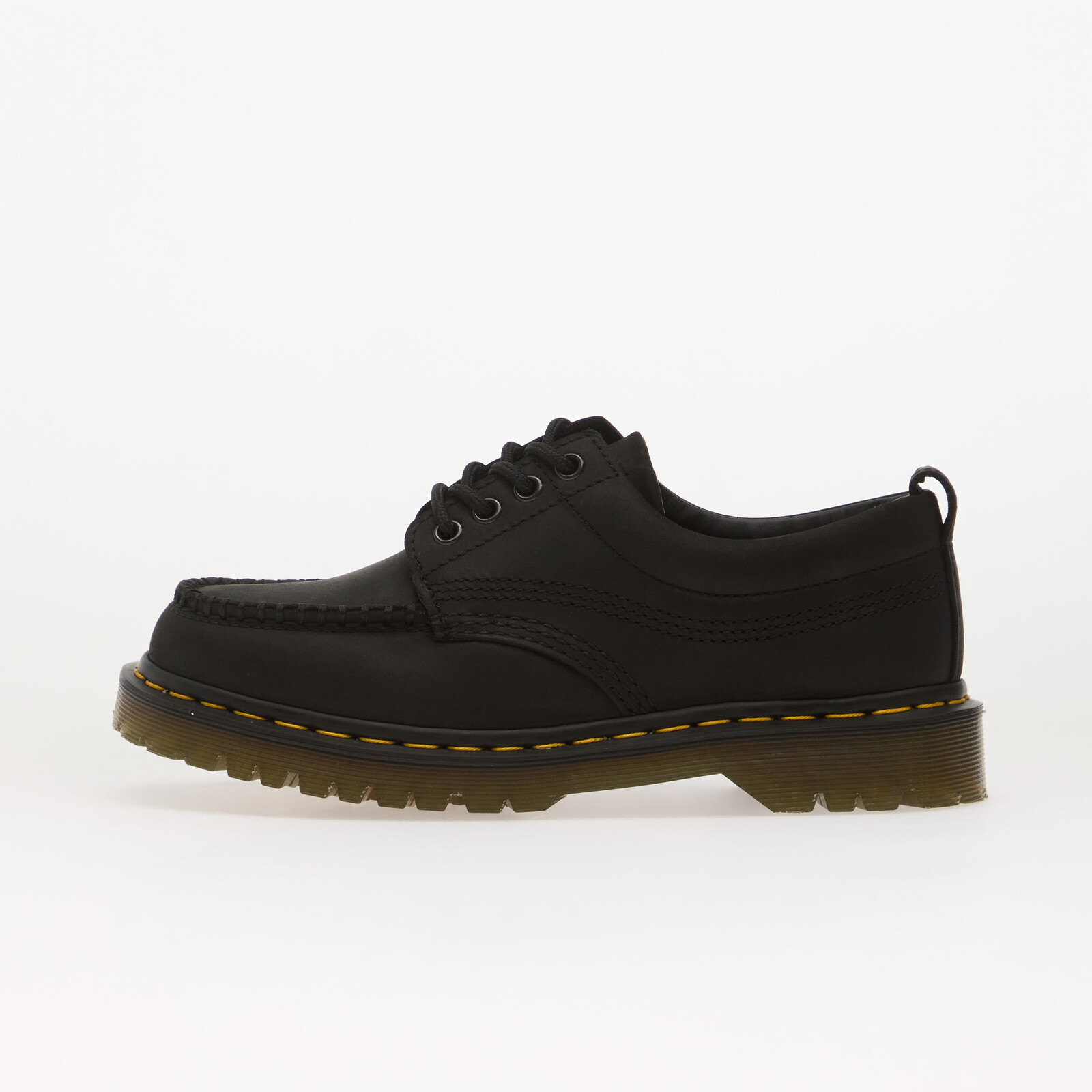 Sneakers Dr. Martens Lowell 4 Eye Moc Toe Black Crazy Horse UK 3