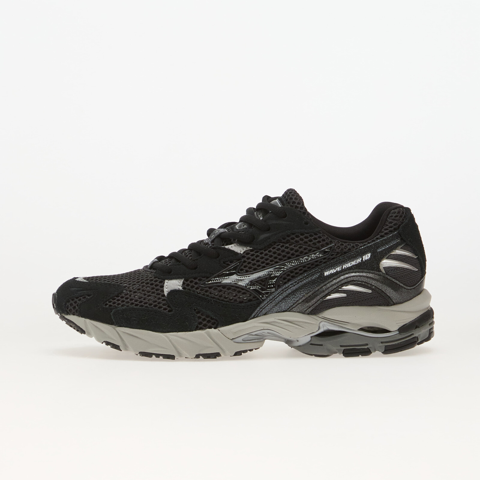 Sneakers Mizuno Wave Rider 10 Suede Black Sand/ Black/ Harbor Mist UK 9