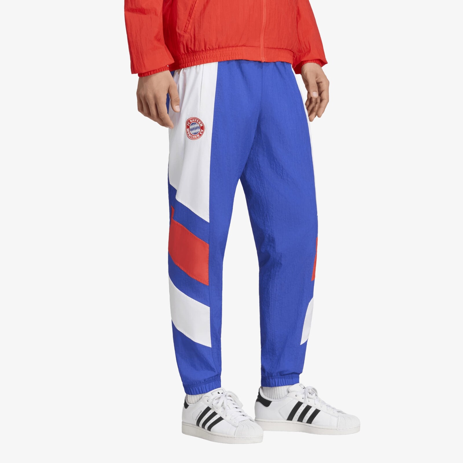 Pants adidas FC Bayern Muenchen EQT Track Pants Semi Lucid Blue/ White/ Red XL