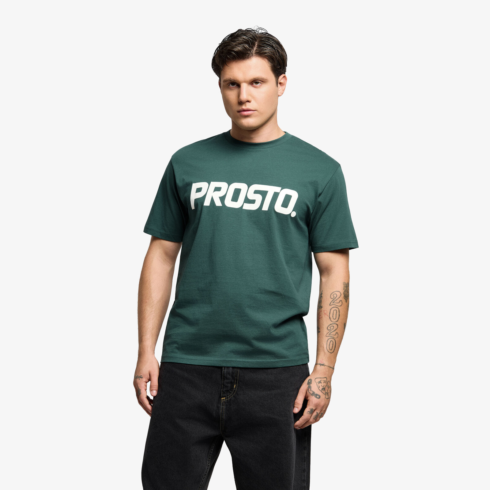 T-shirt Prosto T-shirt Biglog Bottle Green XL