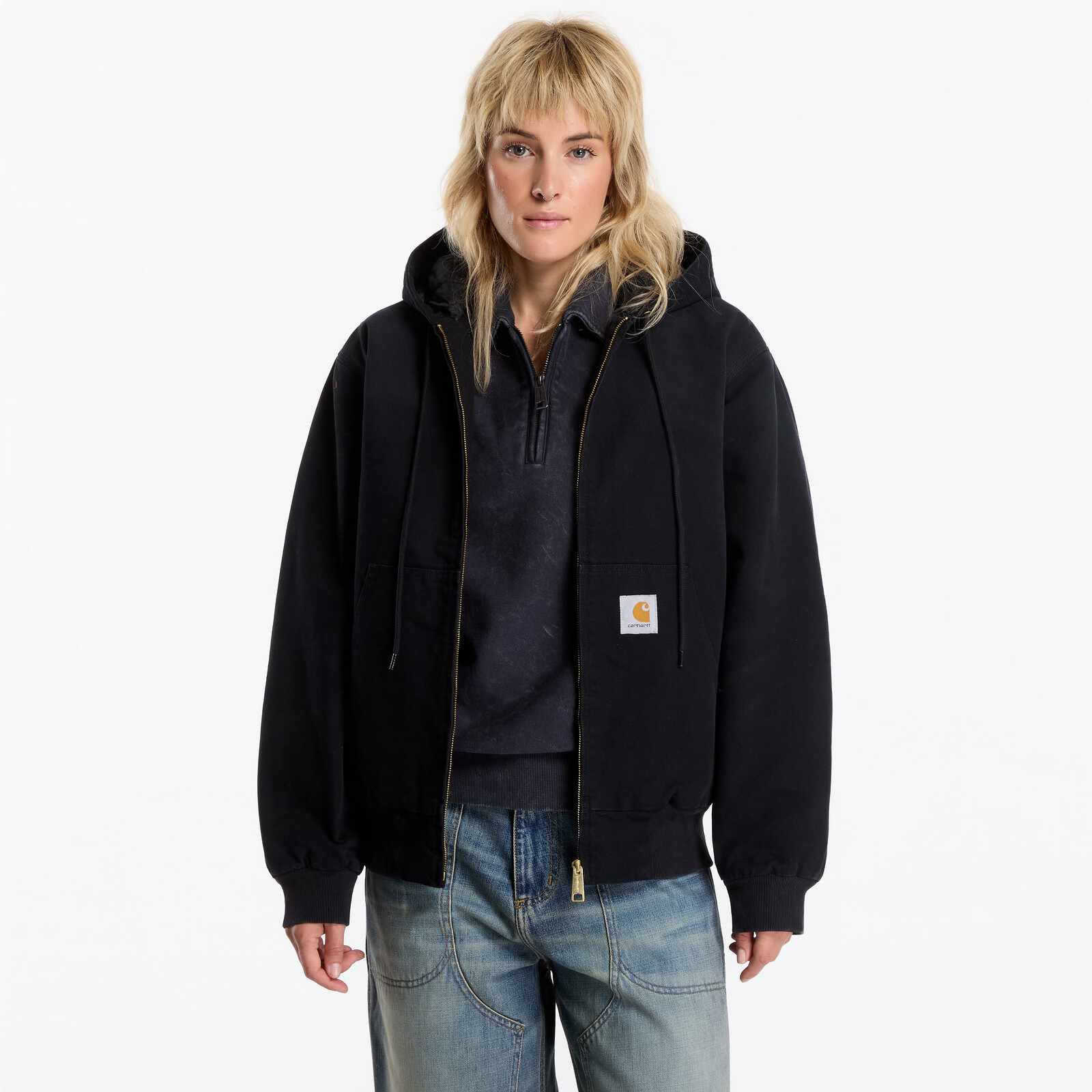 Jacket Carhartt WIP OG Active Jacket UNISEX Black Stone Canvas L