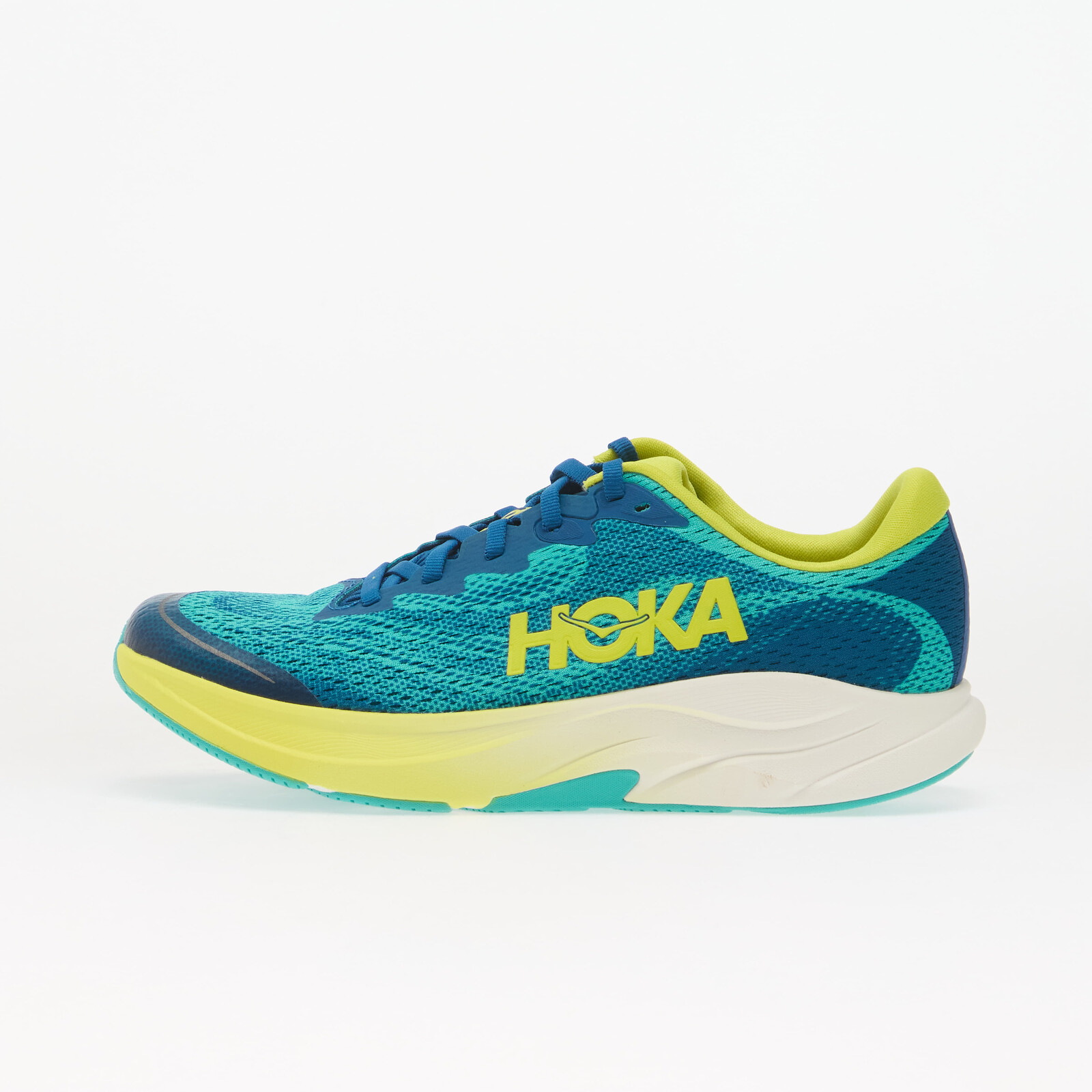 Hoka® Y Rincon 4 Big Kids Electric Aqua/ Neon Hoka Citrus 4