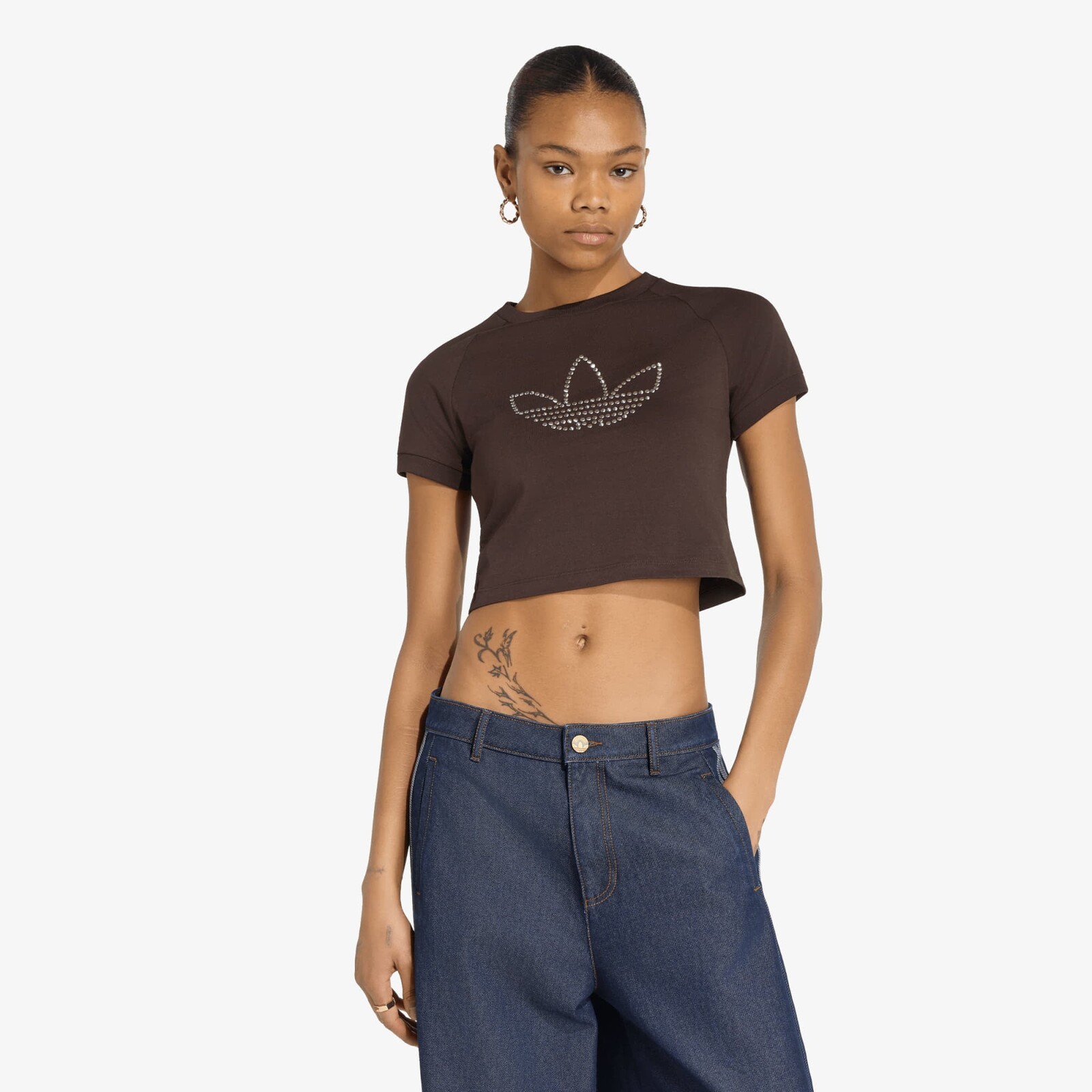 T-shirt adidas Studded Cali Tee Aurora Coffee XS