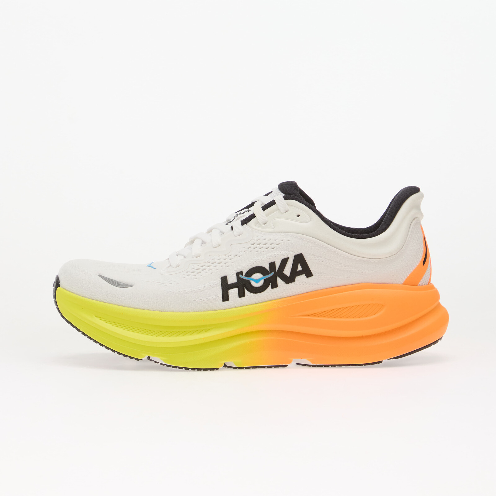 Sneakers Hoka® M Bondi 9 White/ Neon Tangerine UK 11.5